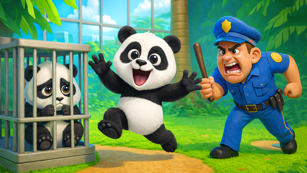Panda Prank: Life Simulator - Gameplay image of android game