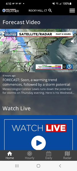 WFSB First Alert Weather - Image screenshot of android app