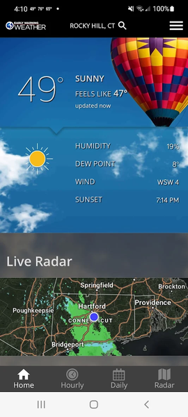 WFSB First Alert Weather - Image screenshot of android app