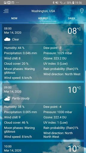 Weather forecast - عکس برنامه موبایلی اندروید