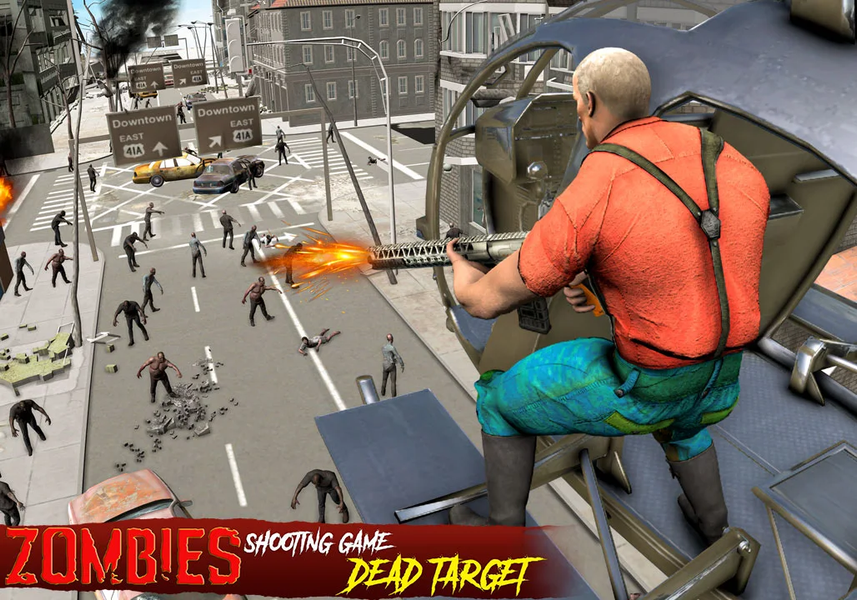 Airforce Zombie Shooter Rescue - Gameplay image of android game