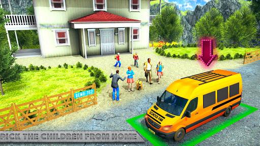 Offroad School Van Driving: Minibus Simulator 2019 - Gameplay image of android game