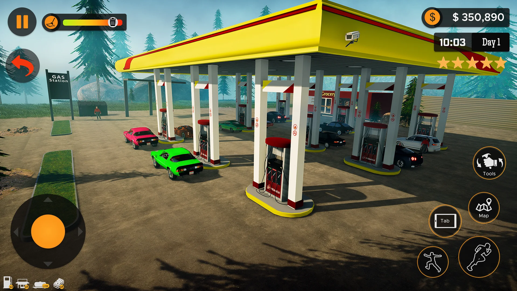 Gas Station Business Simulator - Gameplay image of android game