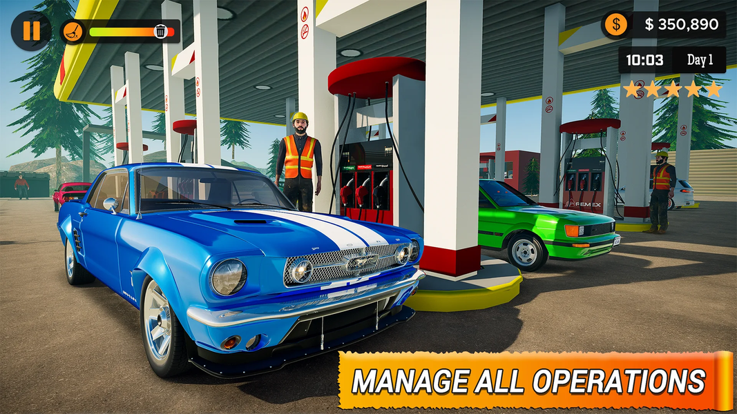 Gas Station Business Simulator - Gameplay image of android game
