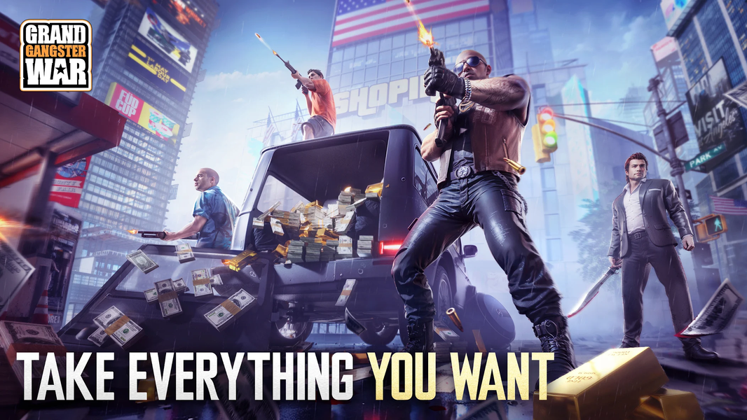 Grand Gangster War - Gameplay image of android game