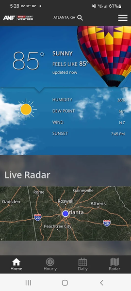 ANF First Alert Weather - Image screenshot of android app