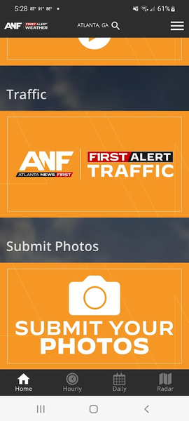 ANF First Alert Weather - عکس برنامه موبایلی اندروید