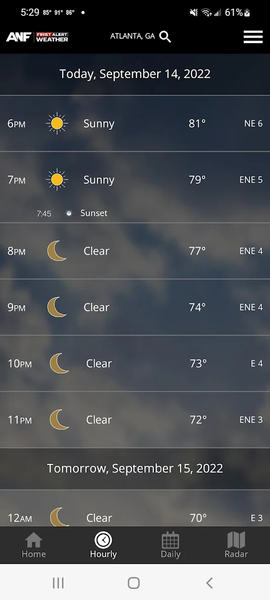 ANF First Alert Weather - عکس برنامه موبایلی اندروید