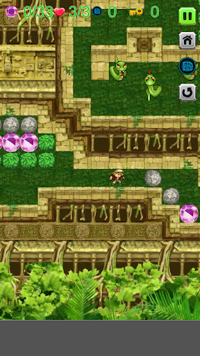 diamond rush temple adventure - Gameplay image of android game