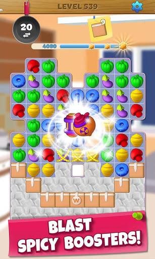 Wonder Chef: Match-3 Puzzle Game - Gameplay image of android game