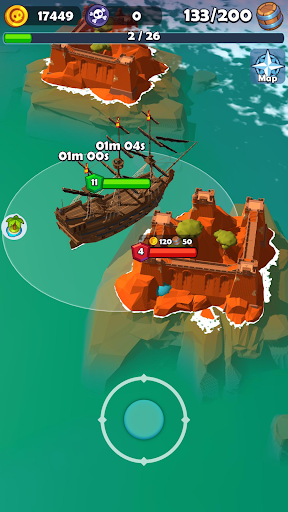 Pirate Raid - Caribbean Battle - عکس بازی موبایلی اندروید