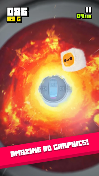 Fluffy Fall - Gameplay image of android game