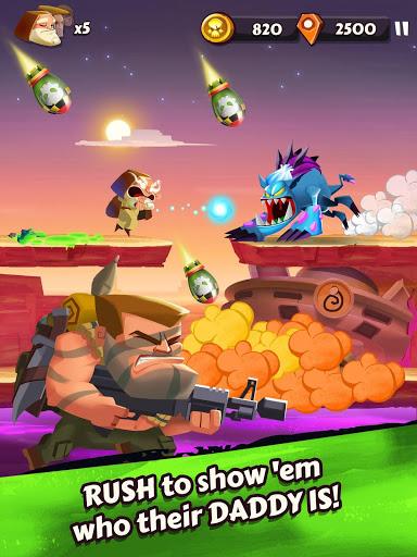 Band of Badasses: Run & Shoot - Gameplay image of android game