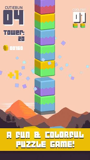 Towersplit: Stack & match colors to score! - عکس برنامه موبایلی اندروید
