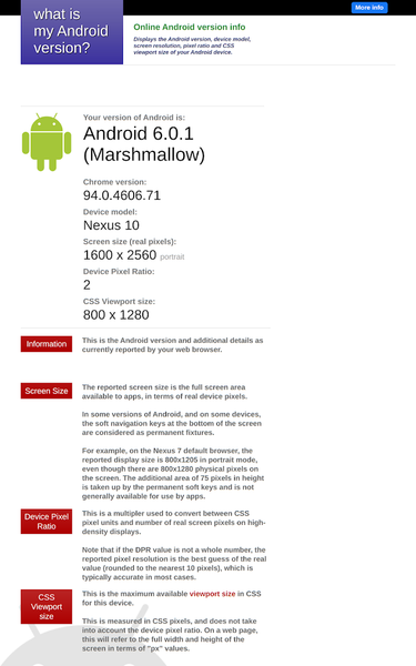 Version Checker for Android - Image screenshot of android app