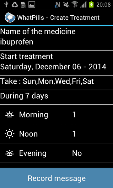 NFC Talking Pill Reminder - Image screenshot of android app