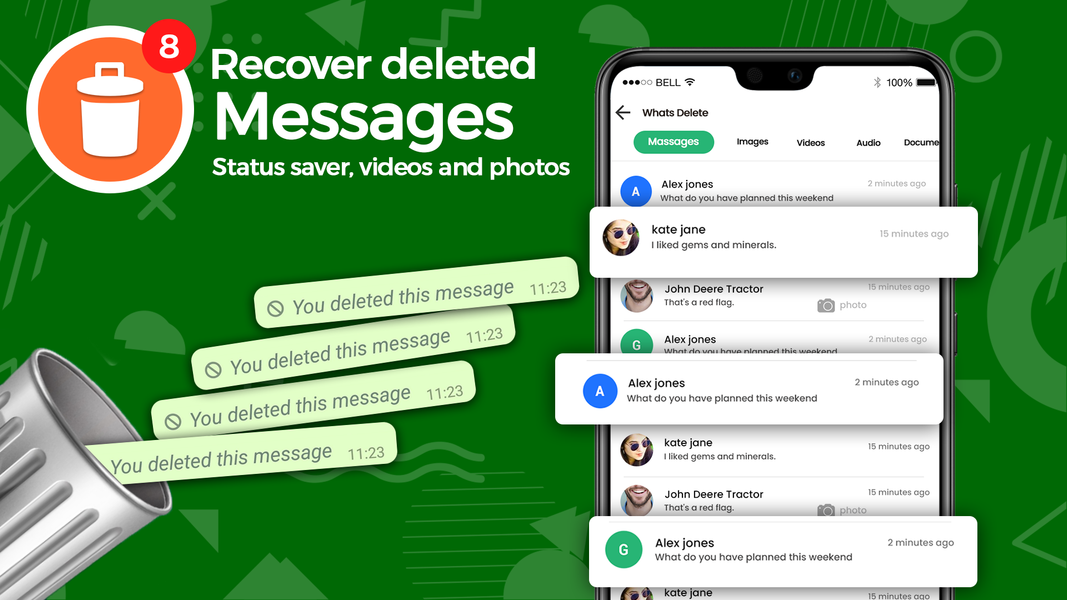 Recover Deleted Messages WA - عکس برنامه موبایلی اندروید