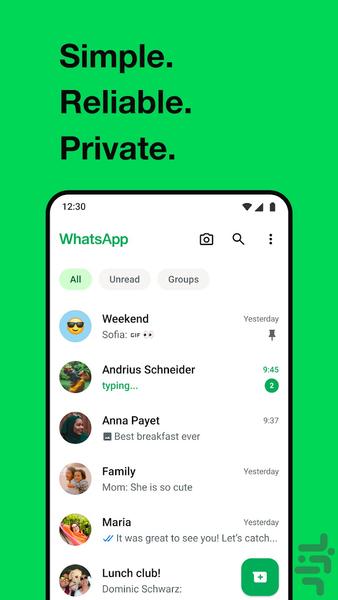 واتساپ WhatsApp Messenger - عکس برنامه موبایلی اندروید