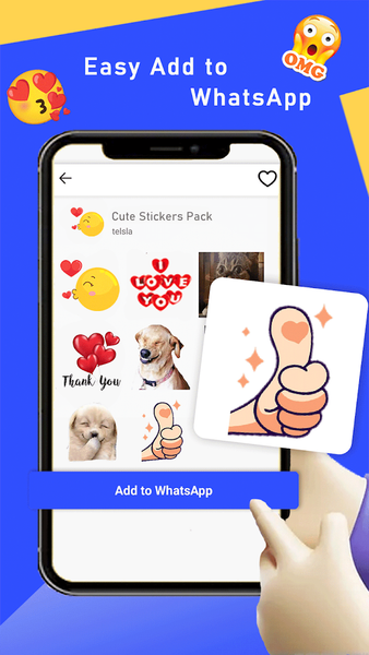 Personal Stickers for WA - Image screenshot of android app