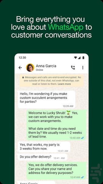 WhatsApp Business - Image screenshot of android app
