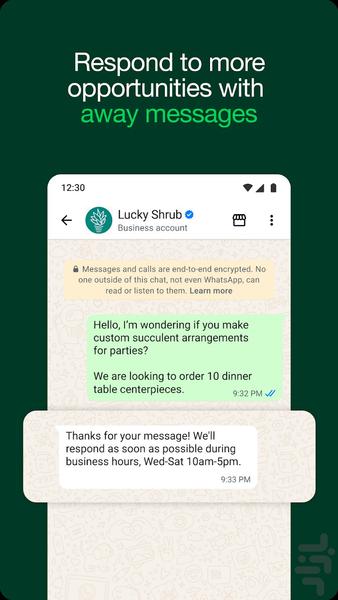 WhatsApp Business - Image screenshot of android app