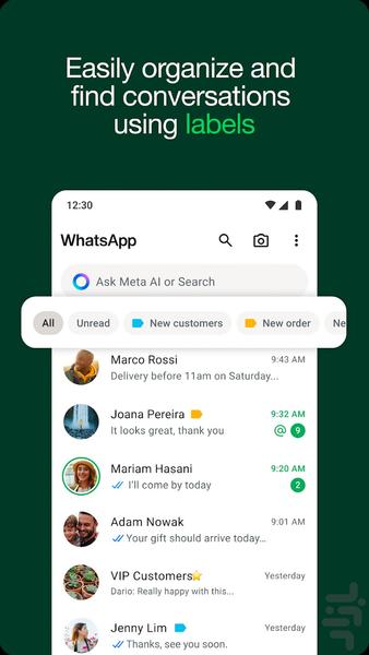 WhatsApp Business - Image screenshot of android app