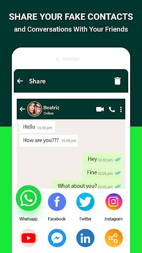 Fake Chat for Whats up - Forgery Chat Post - Image screenshot of android app