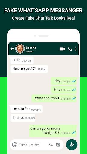 Fake Chat for Whats up - Forgery Chat Post - Image screenshot of android app