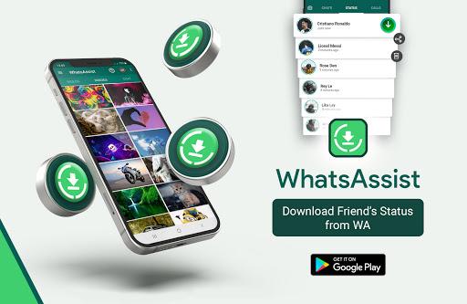 WhatsAssist: Status Saver App - عکس برنامه موبایلی اندروید