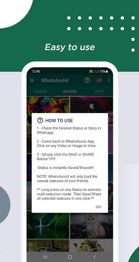 WhatsAssist: Status Saver App - عکس برنامه موبایلی اندروید
