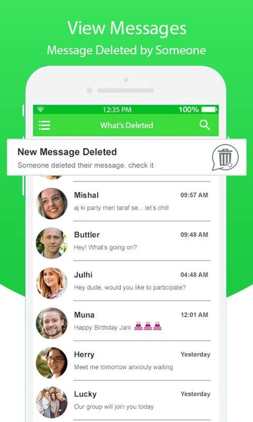 Recover Deleted Chat Messages - Image screenshot of android app