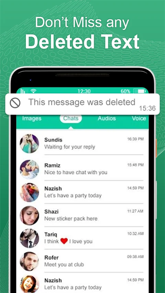 Whatsdeleted-Recover Messages - عکس برنامه موبایلی اندروید