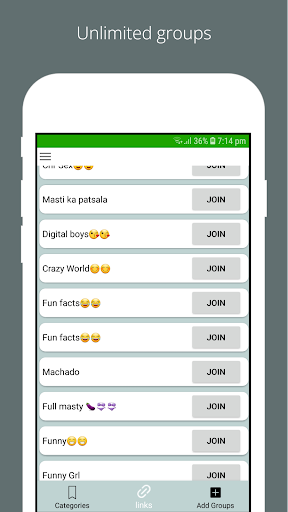 Whats Group Links Join Groups - Image screenshot of android app