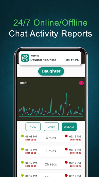 WaStat: Online Last Seen - Image screenshot of android app