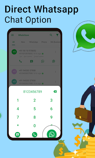 WhatsSave: Auto Save Number, Export WhatsApp Cont. - عکس برنامه موبایلی اندروید