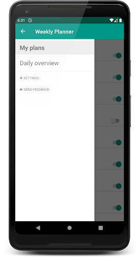 Weekly Planner - Image screenshot of android app