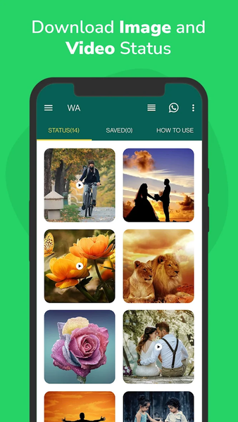 Status Download for WhatsApp - Image screenshot of android app