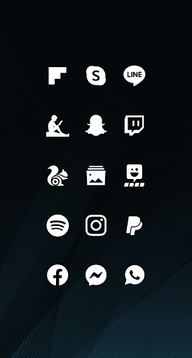 Whicons - White Icon Pack - Image screenshot of android app