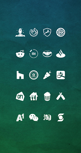Whicons - White Icon Pack - عکس برنامه موبایلی اندروید
