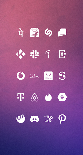 Whicons - White Icon Pack - عکس برنامه موبایلی اندروید