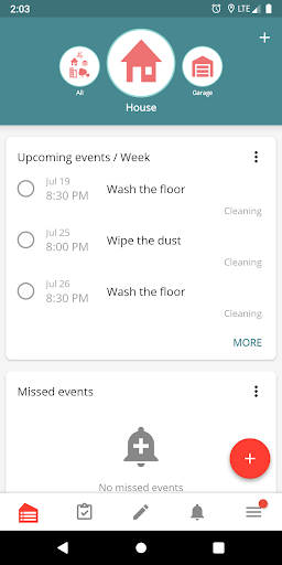 Housekeeping. Planner & reminder household chores - عکس برنامه موبایلی اندروید