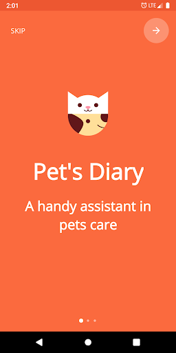 Animal and pet care diary - Image screenshot of android app