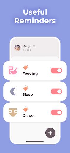 Breastfeeding tracker Pump log - عکس برنامه موبایلی اندروید
