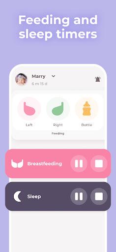 Breastfeeding tracker Pump log - عکس برنامه موبایلی اندروید
