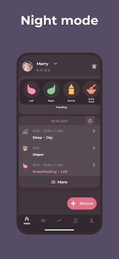 Breastfeeding tracker Pump log - عکس برنامه موبایلی اندروید