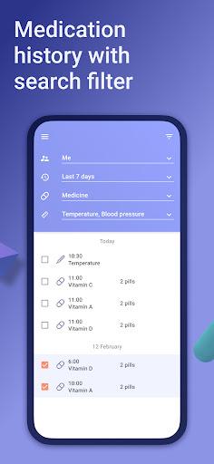 Pill & medication reminder - عکس برنامه موبایلی اندروید