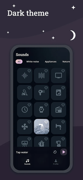 Baby sleep sounds White noise - عکس برنامه موبایلی اندروید