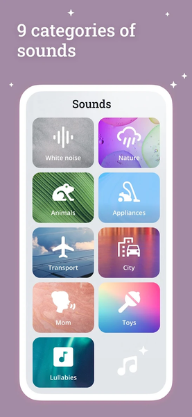 Baby sleep sounds White noise - Image screenshot of android app