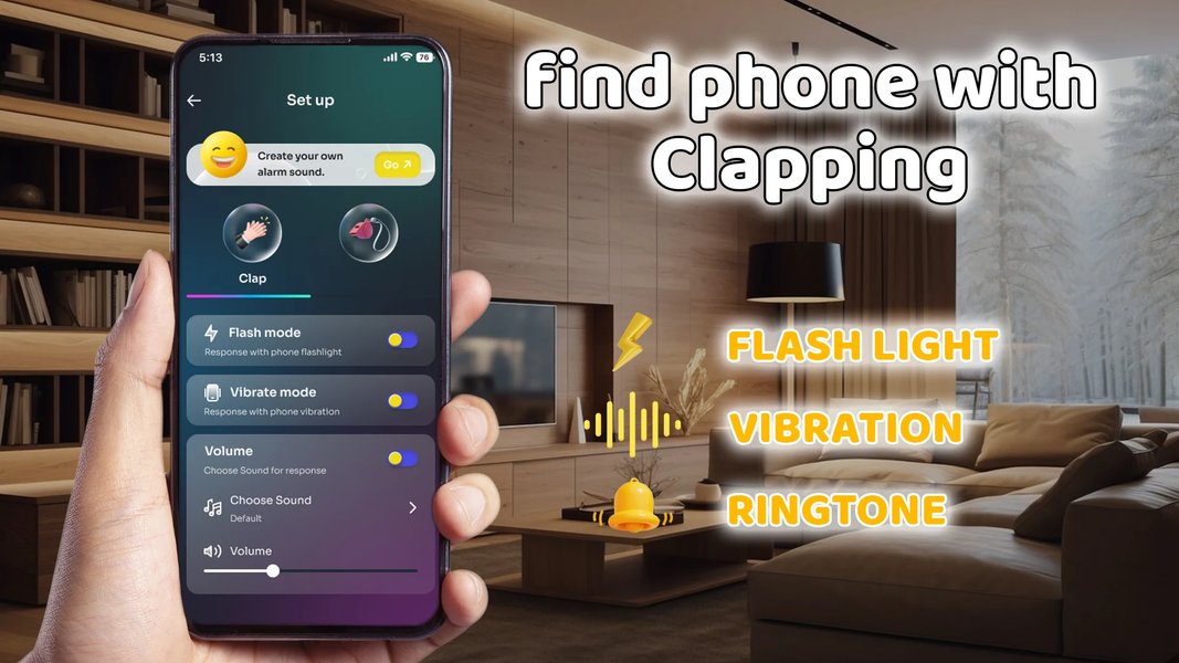 Find Phone By Clap or Whistle - Image screenshot of android app