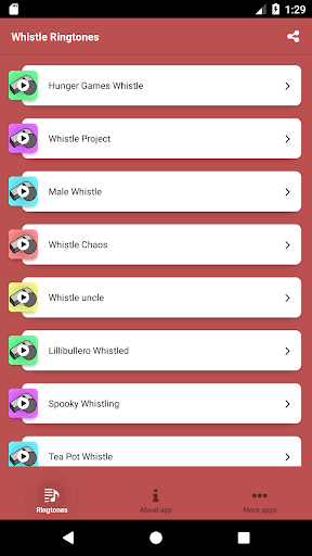 Whistle Ringtones - عکس برنامه موبایلی اندروید
